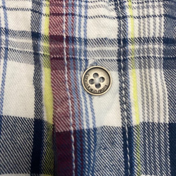 5 for $20 Calvin Klein Toddler Plaid Long Sleeve Button Down Shirt 3T - Picture 3 of 7
